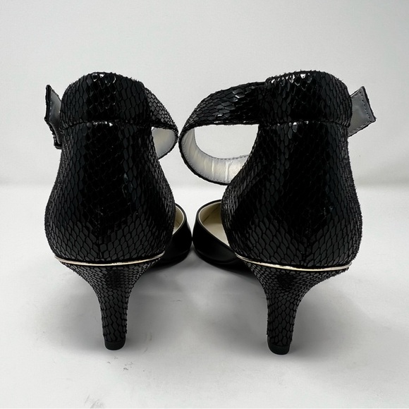 Anne Klein Black Textured Heels - Picture 6 of 8
